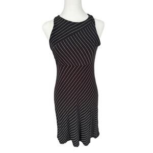 Athleta Active Dress Stretchy A-Line Athleisure Soft Striped Slimming Easy Small